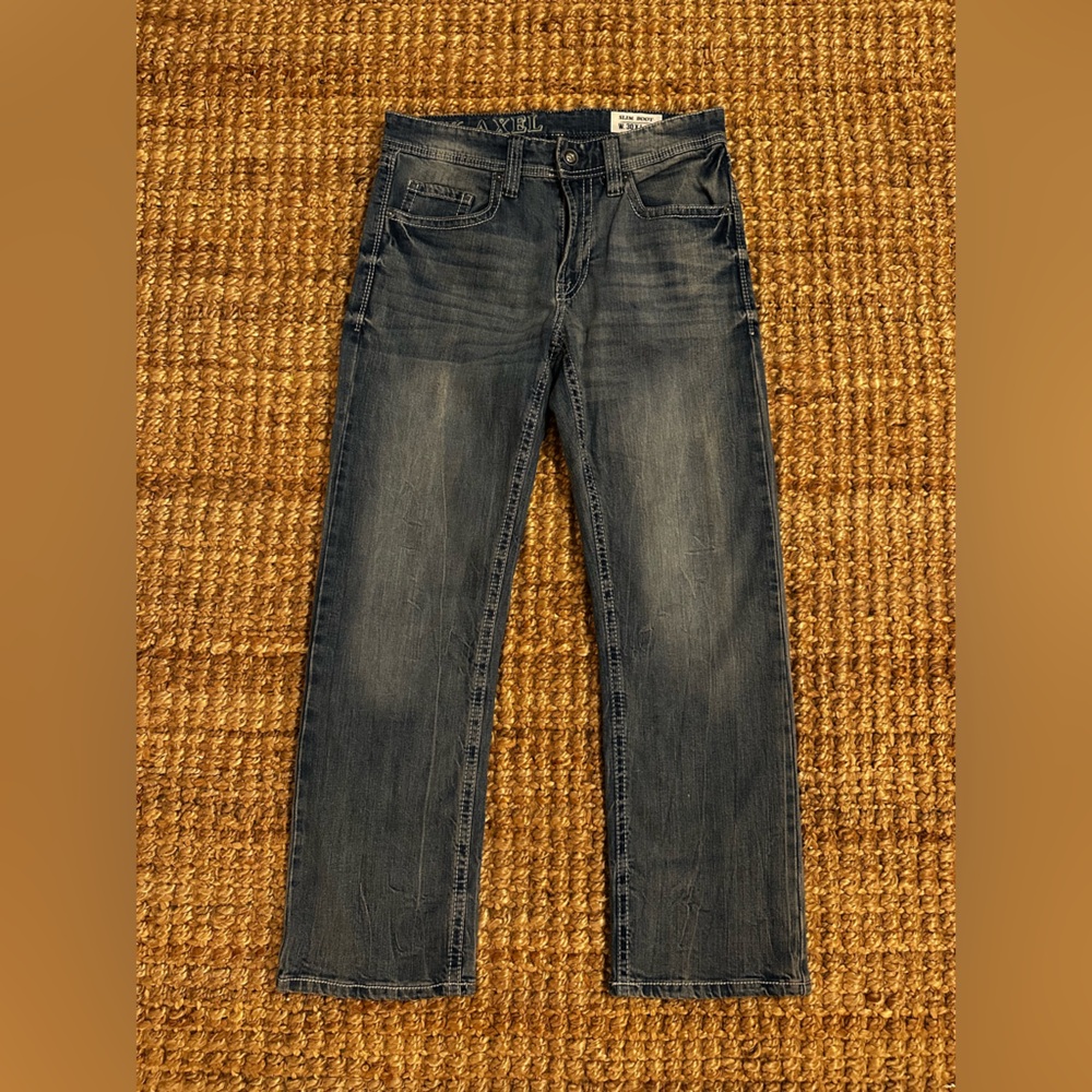 Men's TK Axel Dark Blue Jeans Slim Boot 30x30